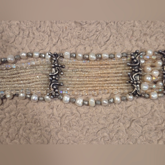 Vintage Edwardian Pearl Beaded Choker Necklace EUC - Picture 8 of 12